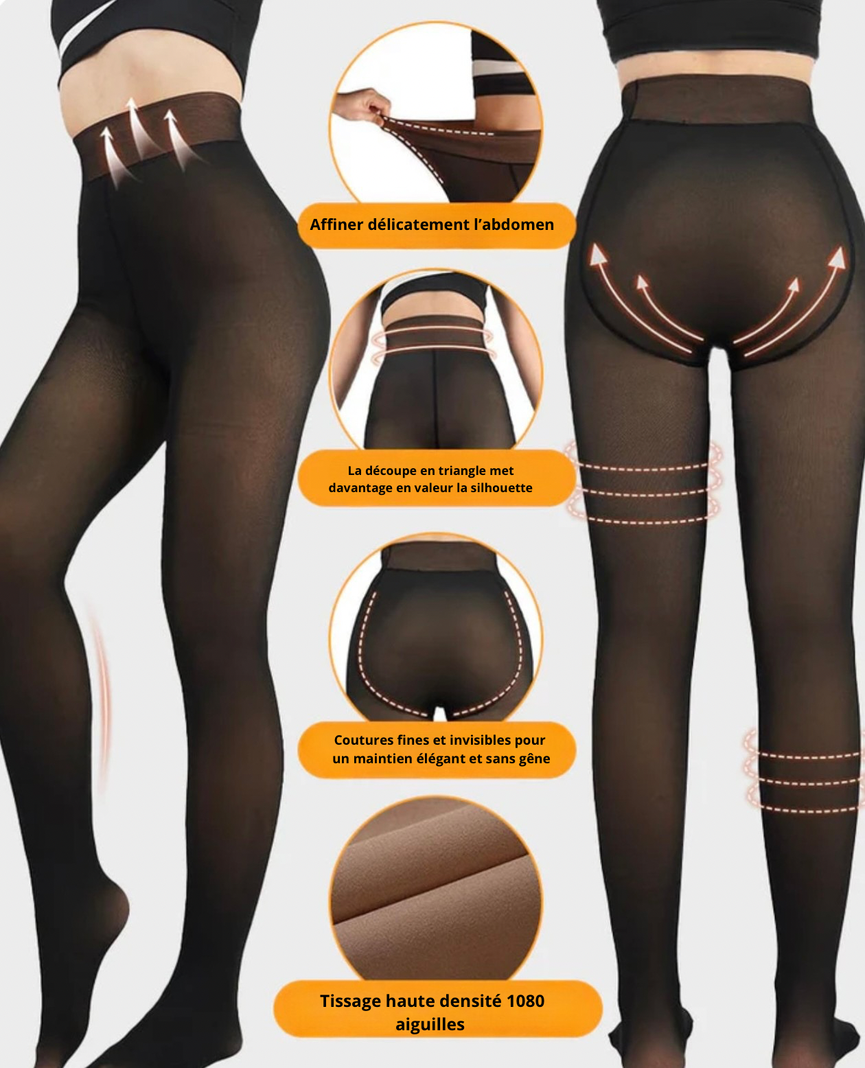 Collants haut de gamme : une taille qui convient à toutes !