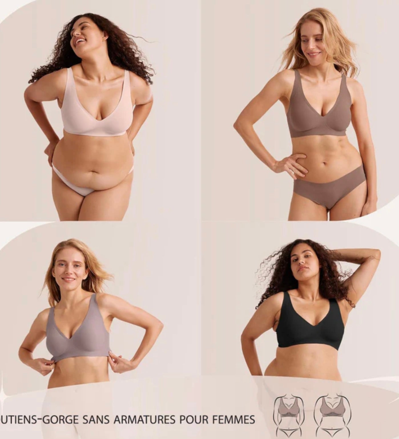 Luméa™ – Soutien-gorge plongeant push-up